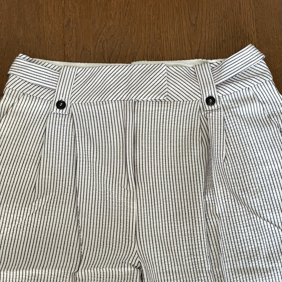 Topshop Stripe Peg Trousers - Picture 4 of 7